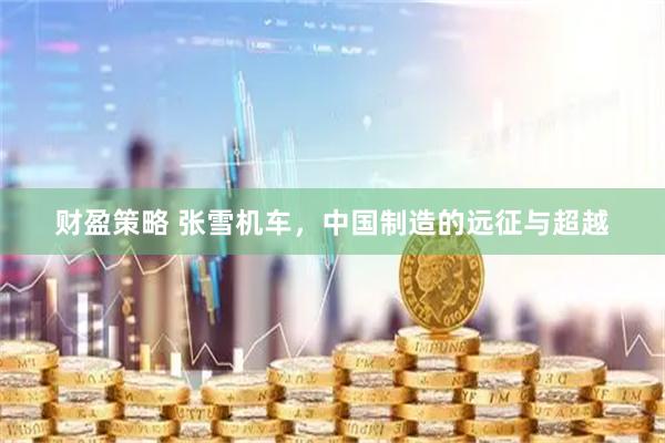 财盈策略 张雪机车，中国制造的远征与超越